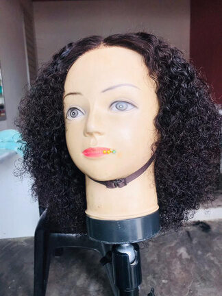 Curly wig install